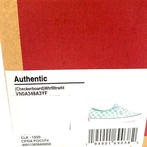 🌿Sale🌿 Vans Checkerboard Green White Canvas Low Sneaker Men's Size VN0A348A3YF - Picture 10 of 11